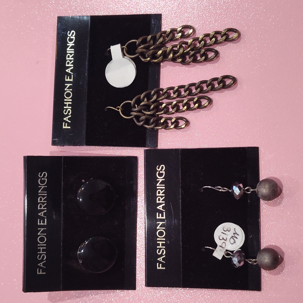 3 Fashion Earrings